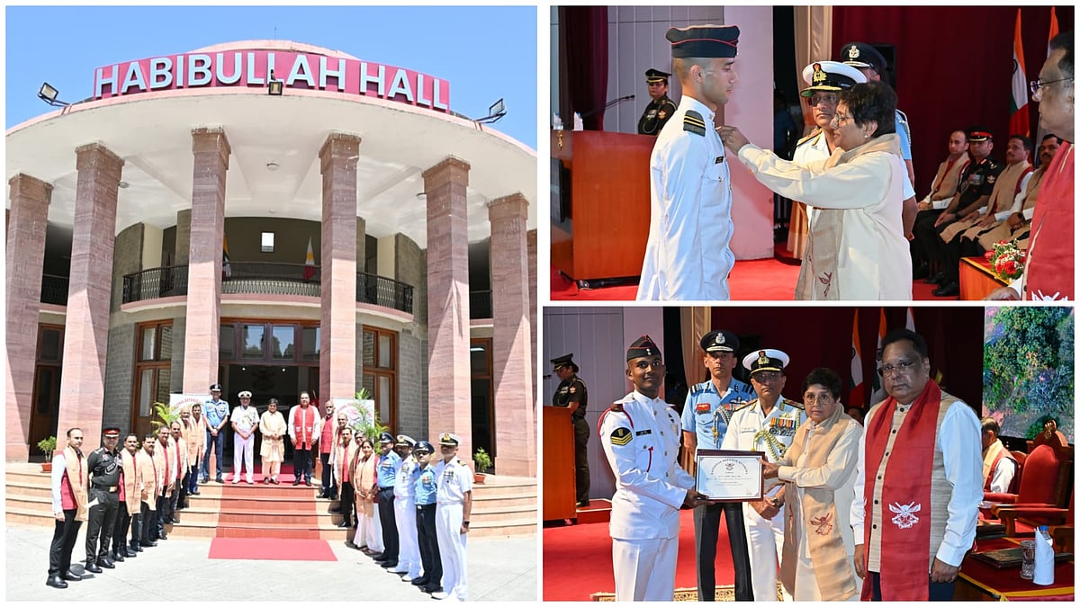 Pune: Dr Kiran Bedi Attends NDA 150th Course Convocation Ceremony At Habibullah Hall